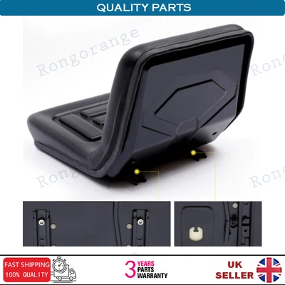 1*Forklift Dumper Mower Tractor Seat W/ Rails Horizontally Adjustable Waterproof • £30