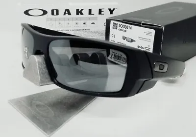 Oakley GASCAN Matte Black/black Iridium POLARIZED OO9014 12-856 Sunglasses NEW! • $104.99