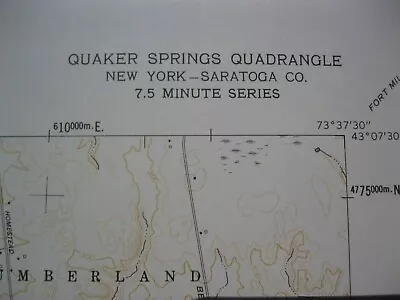Usgs Topographic Map Quaker Springs NY 1983 • $12.99