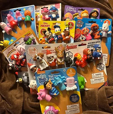 Bath Time Finger Puppets Ages 3+ Vinyl NEW! Various Characters Available • $8