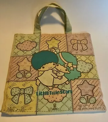 $65 • Buy Vintage Sanrio Little Twin Stars 1976 Canvas Tote BAG Rare Japan Original Owner