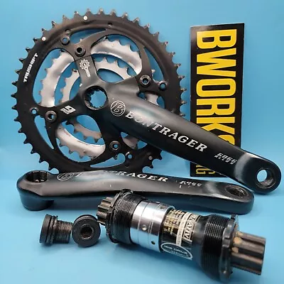 Bontrager Select Triple Crankset 175mm ISIS Drive 44/32/22t W/Bottom Bracket D15 • $40