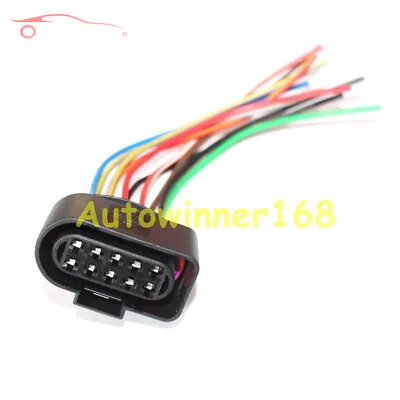 For VW Audi Halogen Headlight Switch Adapter 10 Pin Wiring Harness Plug • $8.99