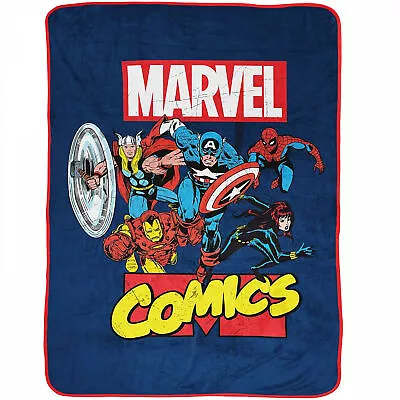 Marvel Comics Brand Avengers 46 X 60 Throw Blanket Multi-Color • $27.98