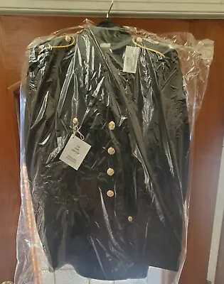 New Us Army Men's Military Service Dress Blue 37r Cla Asu Uniform Coat Jacket • $21