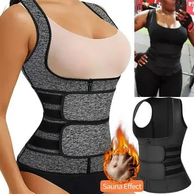 $19.99 • Buy Womens Sweat Body Shaper Shapewear Waist Trainer Slim Cincher Corset Sauna Vest