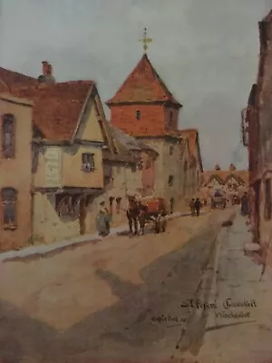 £4.50 • Buy Antique Print 1909 St Peter's Cheesehill Winchester By Wilfrid Ball Painting Art