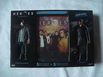 HEROES SteelBook Ltd.Ed BOX 5 Action Figures DVD Zachary Quinto Milo Ventimiglia • $129.99