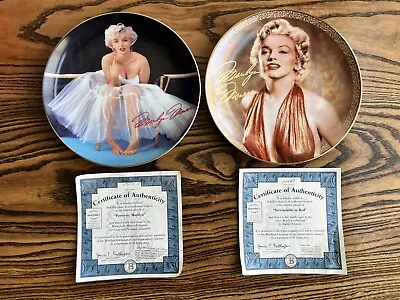 Vintage Marilyn Monroe Set Of 2 Collector Plate Bradford Exchange 1995 Limited • $35