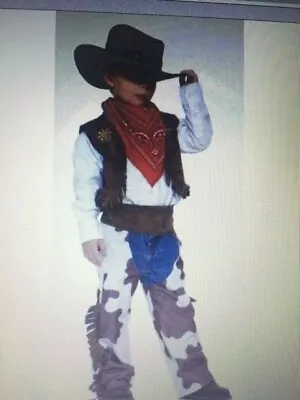 $20.39 • Buy Forum Novelties Cowboy Kids Costume Wild West Chaps Vest And Hat Halloween