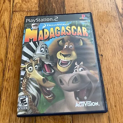 Madagascar (Sony Playstation 2 2005) PS2 Black Label Complete In Box CIB • $11.99