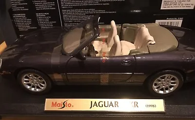 Maisto 1/18 Scale - Jaguar XKR- 1998 Convertible - Metallic Purple-Boxed- Mint • £32.20