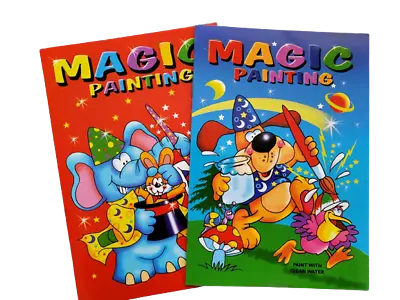2 X Magic Paint With Water Painting Colouring Book Kids Children's 21cm X 15cm • £2.70