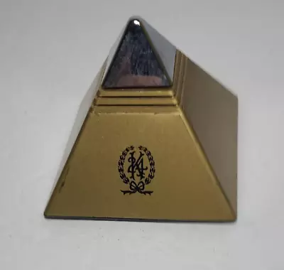 Vintage 1984 SEIKO Pyramid Talking Alarm Clock Gold Silver Quartz Japan WORKS  • $63.94