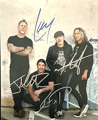 Metallica Classic Metal Signed (by All 4) 8x10 Photo Original • £23.71