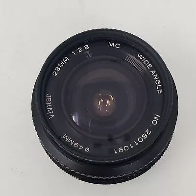 Vivitar MC 28mm Wide Angle Lens F 1:2.8 • $20