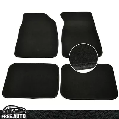 Fit For 99-04 Ford Mustang 2Dr 4Pcs Black Nylon Front&Rear Floor Mats Carpet • $38.87