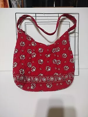 Vintage Vera Bradley Retired Red Bandana Print Shoulder Purse Great Condition  • $10.99