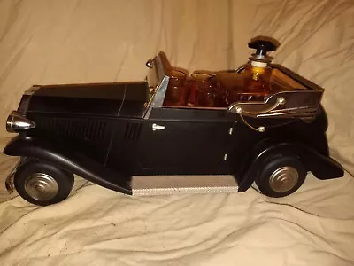 Vintage Antique Car Decanter Set   How Dry Am I  Music Box • $75