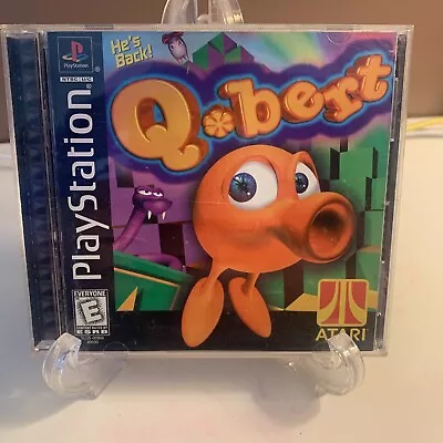 Qbert - PS1 PS2 Playstation 1 Game 1999 Black Label Complete Tested • $13