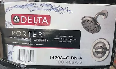 Delta 142984C-BN-A Porter Single-Handle 3-Spray Shower Faucet Brushed Nickel • $74.98