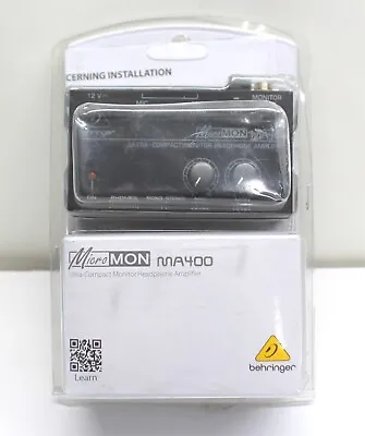 Behringer MA400 MICROMON Ultra Compact Monitor Headphone Amplifier Mic NEW • $28.35