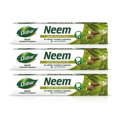 £33.95 • Buy Neem Toothpaste With No Added Fluoride And Parabens From Dabur Herb'l (200gX3)