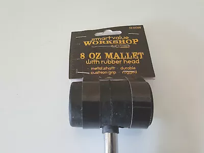 SmartValue Workshop 8oz Mallet W/ Rubber Head (SV01360) • $7.95