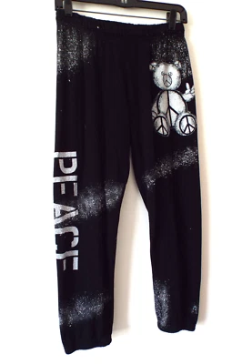 $39 • Buy ***LAUREN MOSHI Sz S French Terry Casual PANTS Blue!!