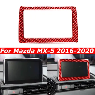 For Mazda MX-5 Miata 2016-20 Dashboard GPS Navigation Panel Carbon Fiber Sticker • $13.89