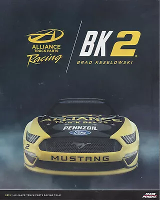 2019 Brad Keselowski  Alliance Truck Parts  #2 Nascar Monster Energy Postcard • $2.25