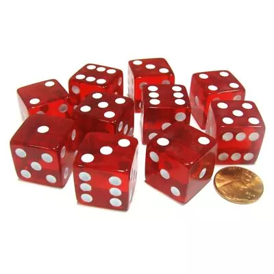 19mm Casino Dice With Razor Edges Matching Serial Numbers Clear D6 Royal Craps • $9.27