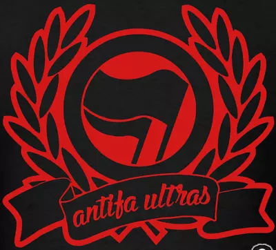 Antifa *ULTRAS*  Anti Fascist Script Die Cut Vinyl Car Decal Sticker • $38.76