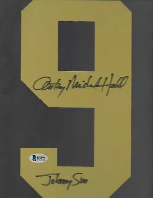 Anthony Michael Hall Rare Error Inscription BAS Beckett COA Yellow #9 Fabric • $120