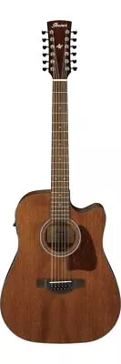 Ibanez AW5412CE 12-String Acoustic/Electric Guitar Natural • $449.99