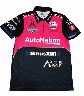 INDY Meyer Shank Racing Pit Crew Shirt Honda Simon Pagenaud Auto Nation Sirius • $59.99