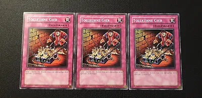 Yu-Gi-Oh! 3x Great Bold Greed SD7-DE031 Common 1st Edition German Near Mint • £2.05