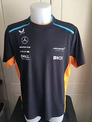 McLAREN F1 TEAM ISSUE T SHIRT MENS XL  - 2023 SEASON LAST ONE IN STOCK • £54.95