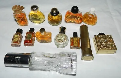 Lot Of 10 Mini Perfume Bottles - Most With Perfume • $59.97