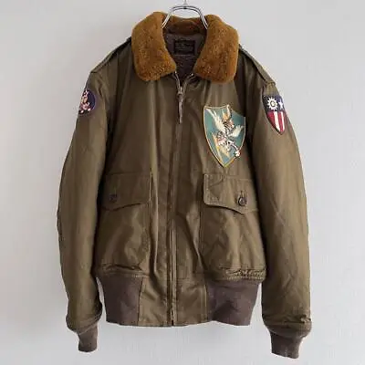 TOYs McCOY B-10 NAUGHTY TIGER Flight Jacket Olive Size 36 Used From Japan • $895.98