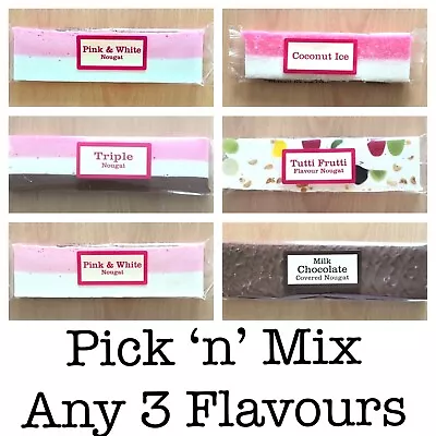 Real Candy Company Retro Candy Sweet Nougat Bars Pick 'n' Mix Any 3 X 130g Bars • £7.99