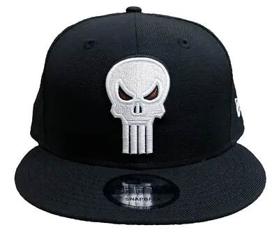 New Era 9FIFTY Snapback Hat Marvel Punisher Skull Logo Cap • $42.95