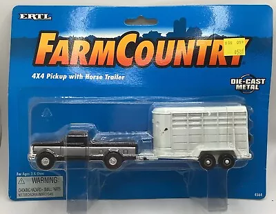 Ertl Farm Country 4x4 Pickup With Horse Trailer #4564 • $24.69