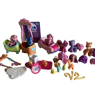 My Little Pony   Ponyville - 6 Ponies 4 Wigs. Car 2 Roller Coaster Cars Spares • £7.99