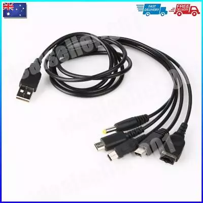 - 5 In1 USB Charger Cable Universal 1.2m/4 Ft For Nintendo NDSL / NDS NDSI XL 3D • $13.96