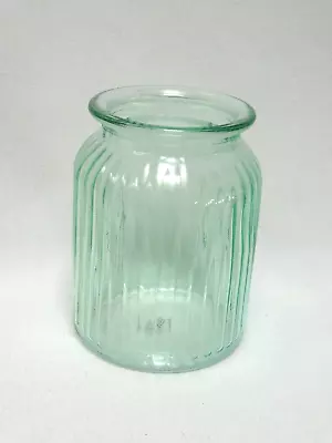 Vintage FTD Better Homes & Gardens  Mint Green Ribbed Vase 6  H • $8.99