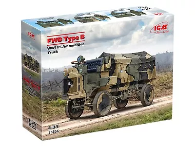 ICM 35656 - FWD Type B WWI US Ammunition Truck - 1:35 Plastic Scale Model Kit • $59.99