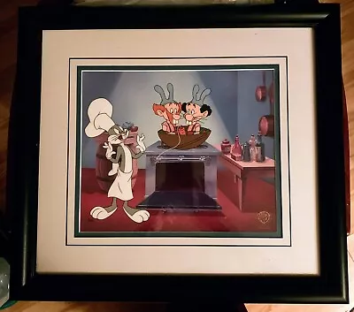 Warner Bros Ltd. Edition Animation Cel Bugs Bunny  Chez Bugs  COA Extremely Rare • $1000