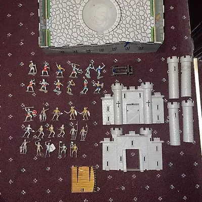 Marx Carry All Action Fighting Knights Play Set Incomplete • $56