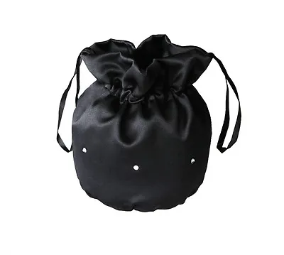 £6.99 • Buy Satin Bridal Dolly Bag/Communion Pouch/Flower Girl Bridesmaid Handbag,Diamantes